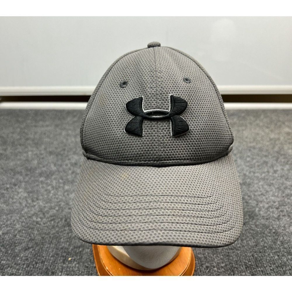 Under Armour Big Logo Cap Adult Fitted LG/XL Large/Extra Large Gray Athletic Hat